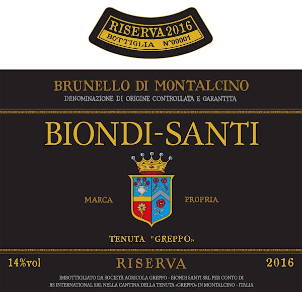 Biondi Santi Brunello Di Montalcino Tenuta Greppo Riserva 2016 Wine Rating Wine Spectator 2673